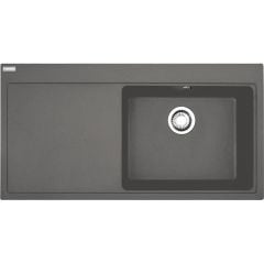 FRANKE MYTHOS MTG 611-100 STONE GRİ SOL DAMLALIK EVİYE